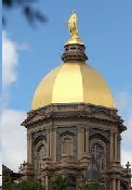 The Golden Dome of the University of Notre Dame